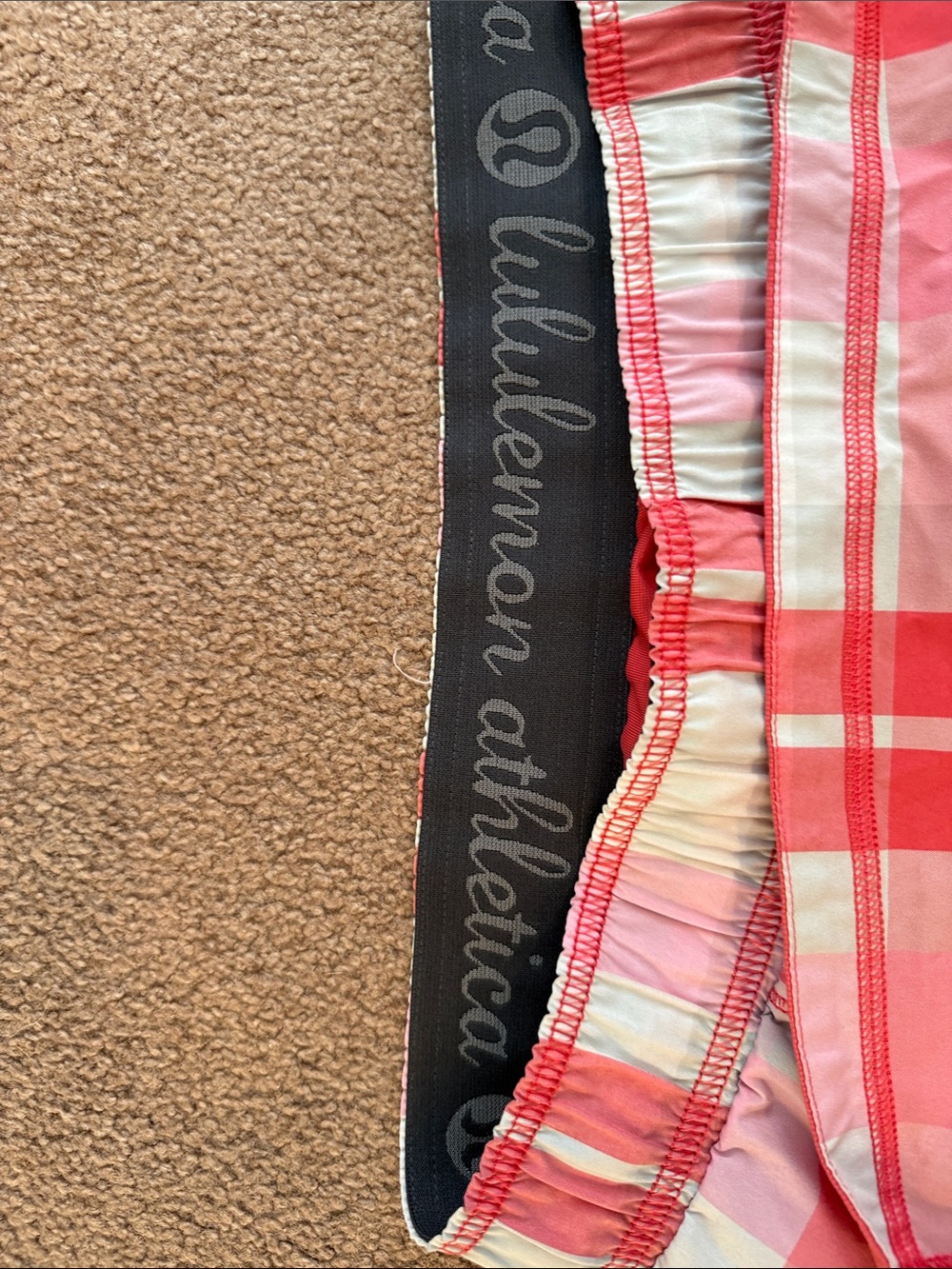 Lululemon Pink Plaid Skort - Picture 2 of 4